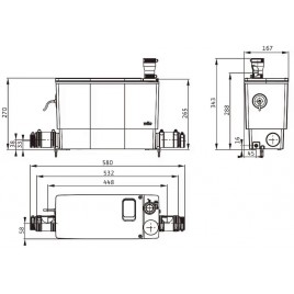 WILO Przepompownia DrainLift MINI3-XS-EF 6095127